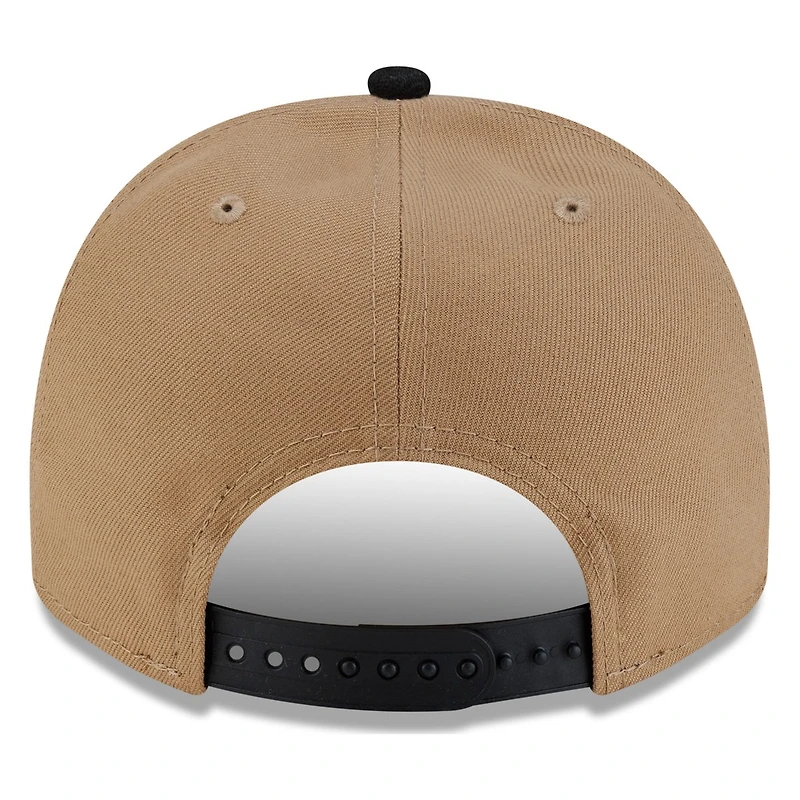 Seattle Mariners Khaki and Black New Era 9FIFTY A-Frame Snapback Hat