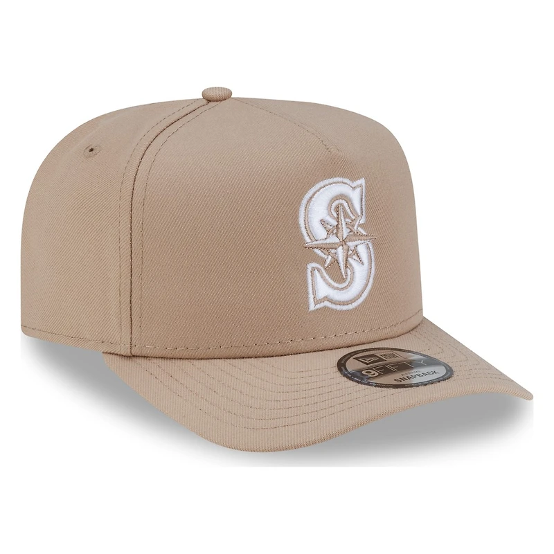 Seattle Mariners Camel New Era 9FIFTY A-Frame Snapback Hat