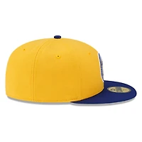 Seattle Mariners Yellow and Royal M's Logo New Era 59FIFTY Fitted Hat