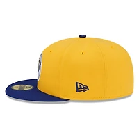 Seattle Mariners Yellow and Royal M's Logo New Era 59FIFTY Fitted Hat