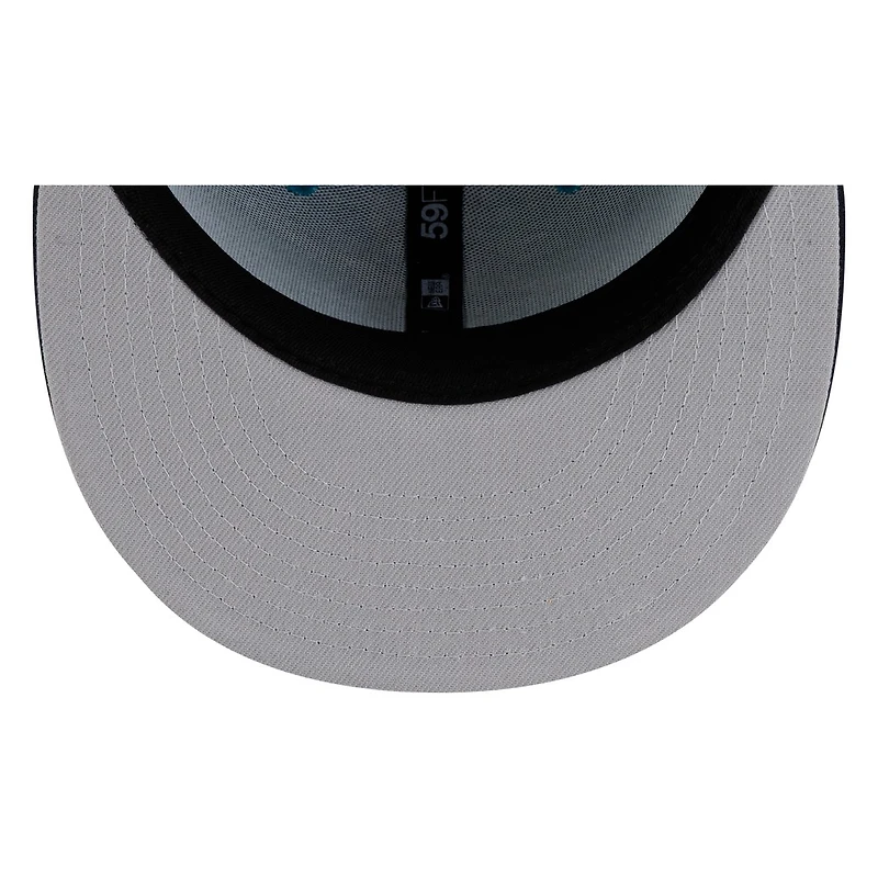 Seattle Mariners Teal and Navy Compass Logo New Era 59FIFTY Fitted Hat