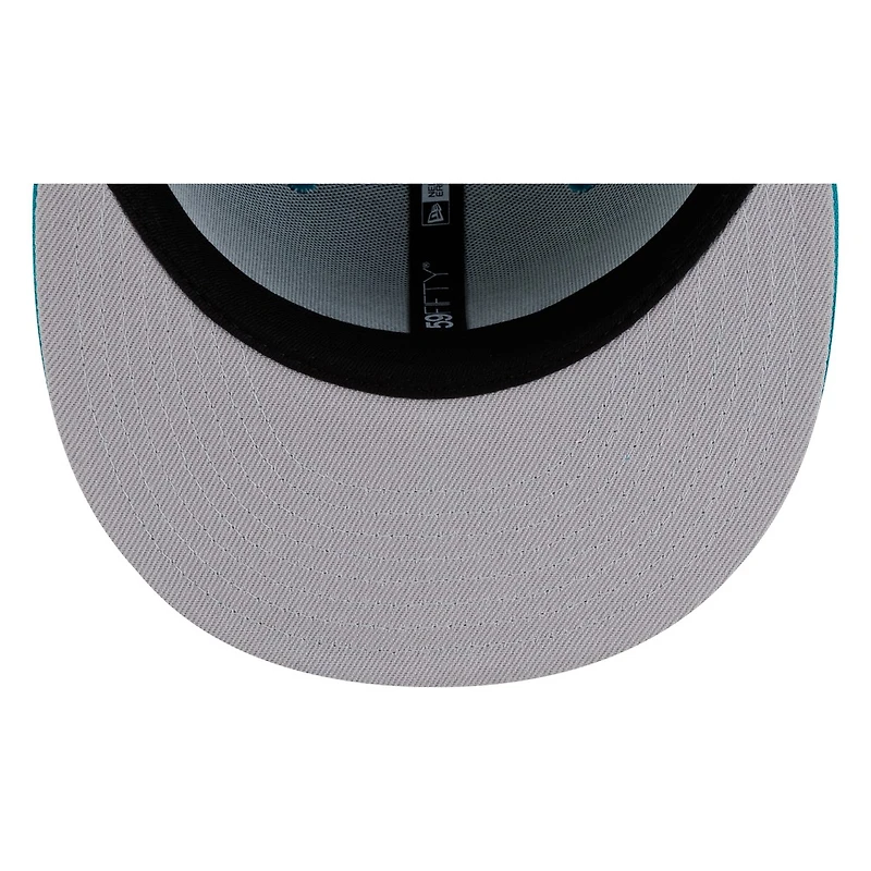 Seattle Mariners Teal Tonal Trident Logo New Era 59FIFTY Fitted Hat