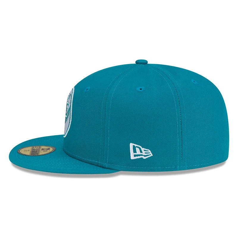 Seattle Mariners Teal Tonal M's Logo New Era 59FIFTY Fitted Hat