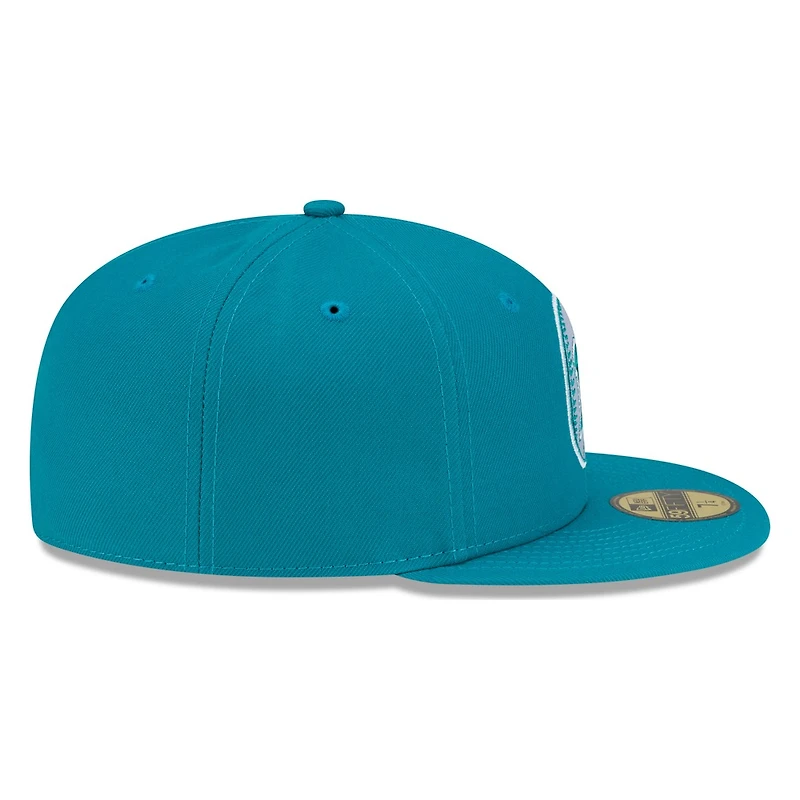 Seattle Mariners Teal Tonal M's Logo New Era 59FIFTY Fitted Hat