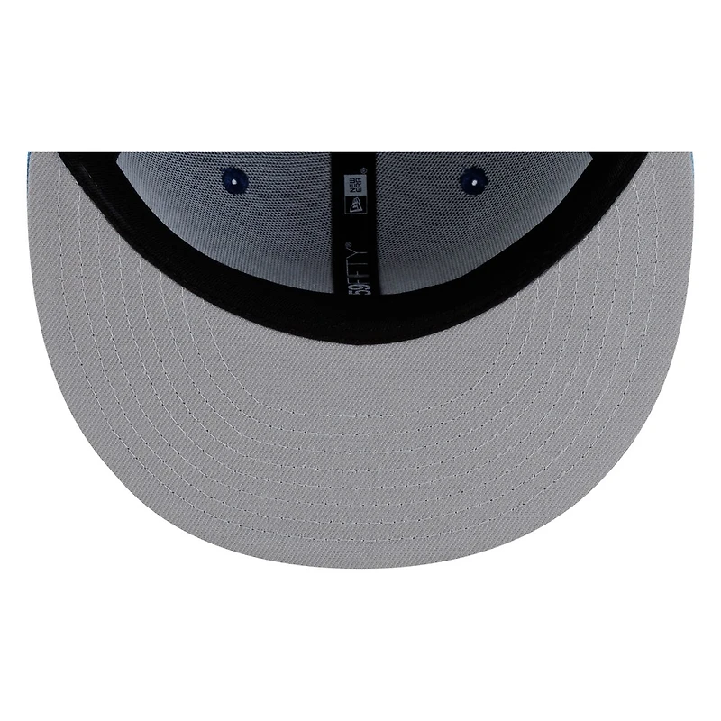 Seattle Mariners Royal and Light Blue Trident Logo New Era 59FIFTY Fitted Hat