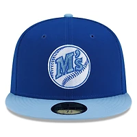 Seattle Mariners Royal and Light Blue M's Logo New Era 59FIFTY Fitted Hat