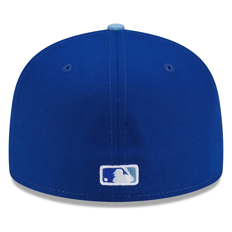 Seattle Mariners Royal and Light Blue Compass Logo New Era 59FIFTY Fitted Hat