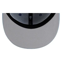 Seattle Mariners Royal and Light Blue Compass Logo New Era 59FIFTY Fitted Hat