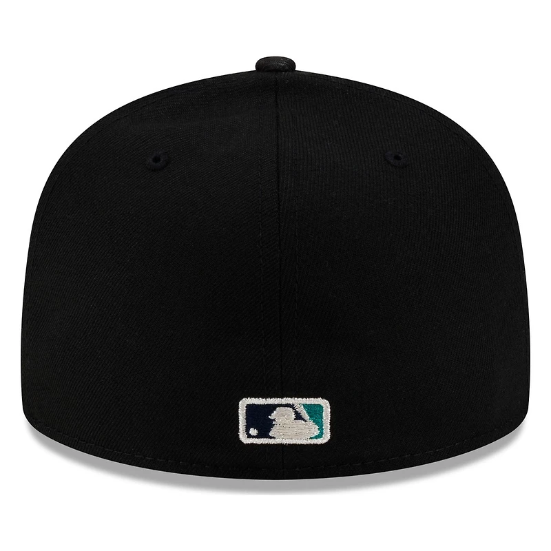 Seattle Mariners Navy Compass Logo New Era 59FIFTY Fitted Hat