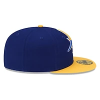 Seattle Mariners Blue and Gold Compass Logo New Era 59FIFTY Fitted Hat