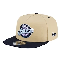 Utah Jazz Vegas Gold and Navy New Era 9FIFTY A-Frame Snapback