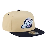 Utah Jazz Vegas Gold and Navy New Era 9FIFTY A-Frame Snapback