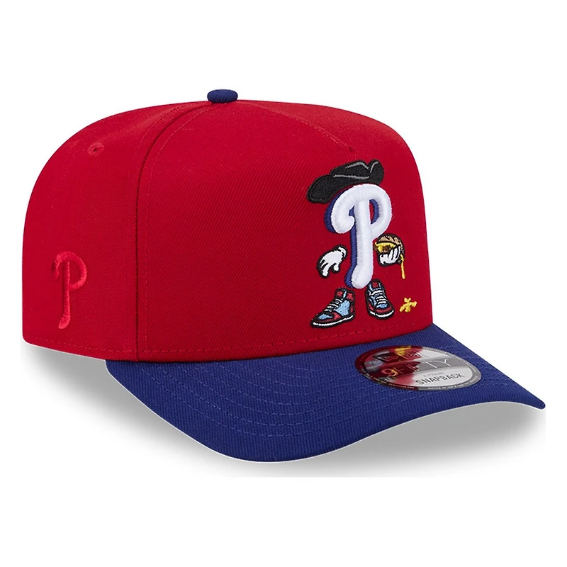 Philadelphia Phillies Two Tone Cartoon New Era 9FIFTY A-Frame Snapback Hat
