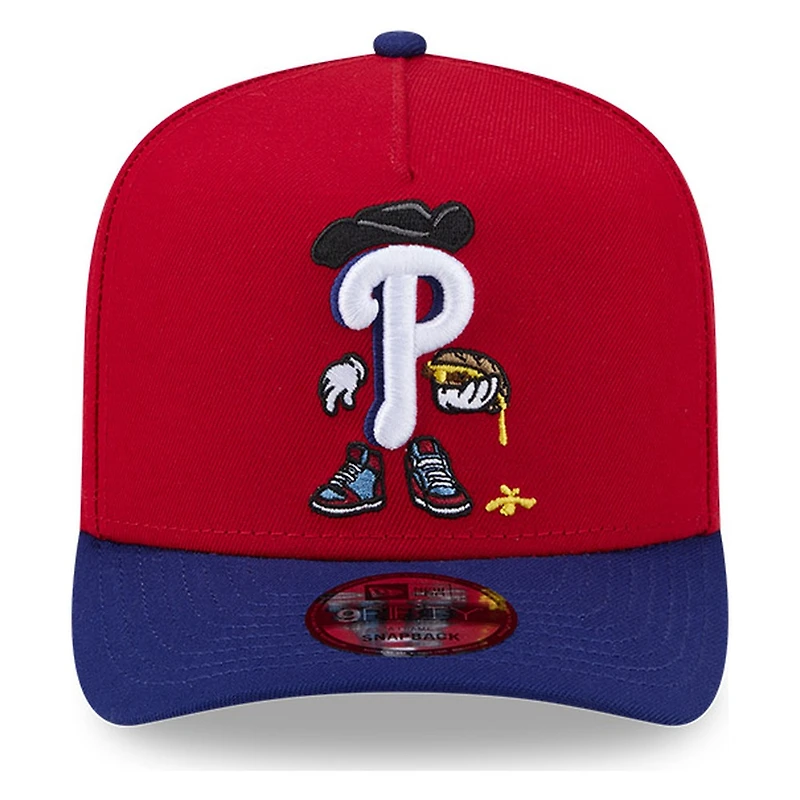 Philadelphia Phillies Two Tone Cartoon New Era 9FIFTY A-Frame Snapback Hat