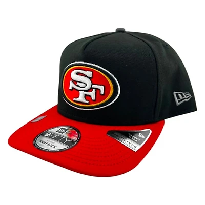 San Francisco 49ers Black and Red GameDay Graphite UV New Era 9FIFTY A-Frame Snapback