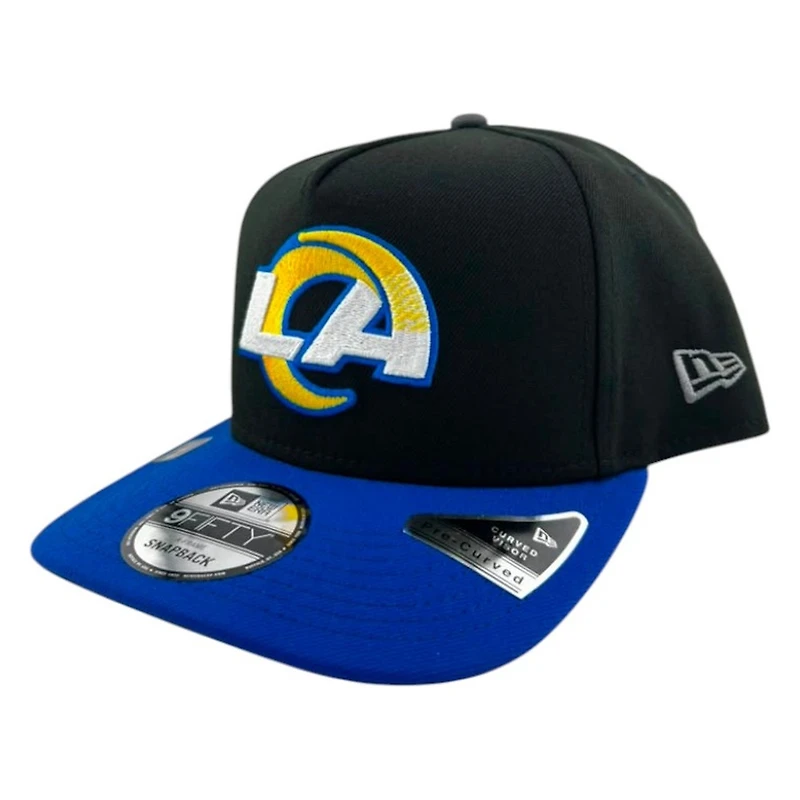 Los Angeles Rams Black and Royal Blue GameDay Graphite UV New Era 9FIFTY A-Frame Snapback
