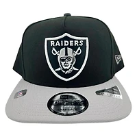Las Vegas Raiders Black and Gray GameDay Graphite UV New Era 9FIFTY A-Frame Snapback