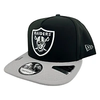 Las Vegas Raiders Black and Gray GameDay Graphite UV New Era 9FIFTY A-Frame Snapback