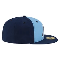 Utah Jazz Blue Hardwood Classics 2000s Logo New Era 59FIFTY Fitted Hat