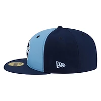 Utah Jazz Blue Hardwood Classics 2000s Logo New Era 59FIFTY Fitted Hat
