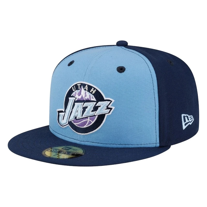 Utah Jazz Blue Hardwood Classics 2000s Logo New Era 59FIFTY Fitted Hat