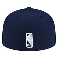 Utah Jazz Blue Hardwood Classics 2000s Logo New Era 59FIFTY Fitted Hat