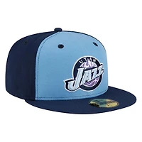 Utah Jazz Blue Hardwood Classics 2000s Logo New Era 59FIFTY Fitted Hat