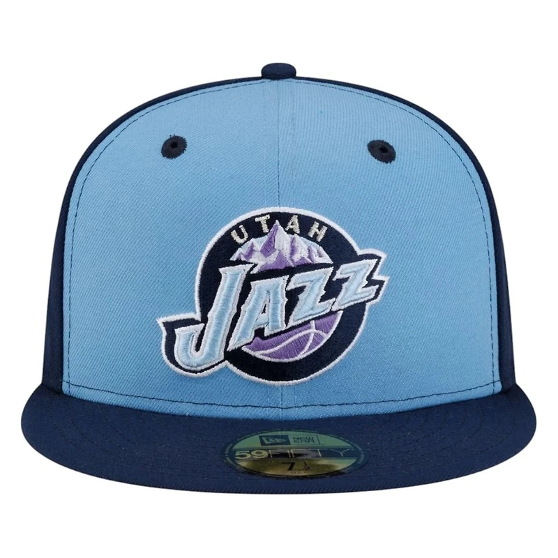 Utah Jazz Blue Hardwood Classics 2000s Logo New Era 59FIFTY Fitted Hat