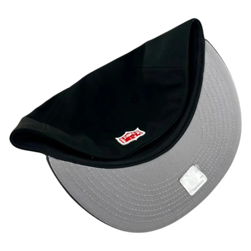 San Francisco 49ers Black and Graphite NFL Old English Gray UV New Era 59FIFTY Fitted Hat