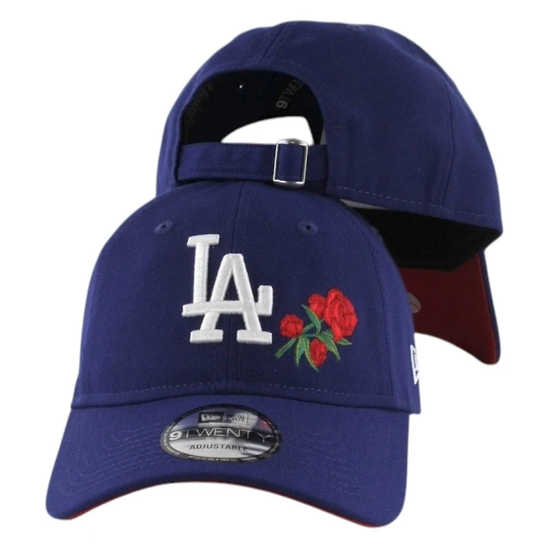 Los Angeles Dodgers Royal Blue with Rose UV New Era 9TWENTY Adjustable Hat
