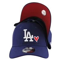 Los Angeles Dodgers Royal Blue with Heart New Era 9TWENTY Adjustable Hat