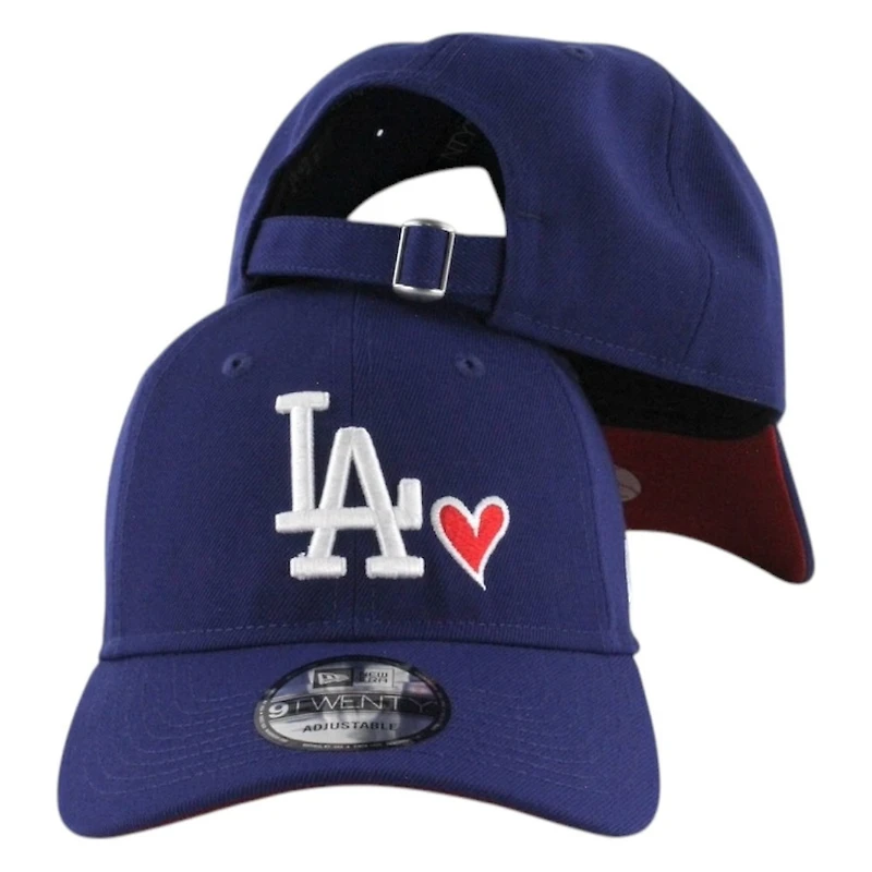 Los Angeles Dodgers Royal Blue with Heart New Era 9TWENTY Adjustable Hat