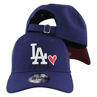 Los Angeles Dodgers Royal Blue with Heart New Era 9TWENTY Adjustable Hat