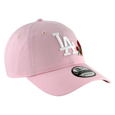 Los Angeles Dodgers Pink with Rose New Era 9TWENTY Adjustable Hat