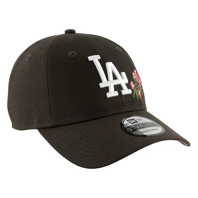 Los Angeles Dodgers with Rose New Era 9TWENTY Adjustable Hat