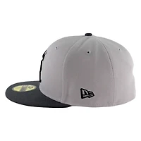 Kansas City Royals Gray and Black Two Tone Grey UV New Era 59FIFTY Fitted Hat