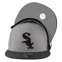 Chicago White Sox Gray and Black Two Tone Grey UV New Era 59FIFTY Fitted Hat