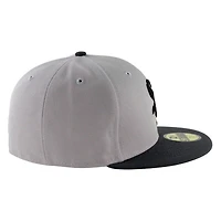 Chicago White Sox Gray and Black Two Tone Grey UV New Era 59FIFTY Fitted Hat