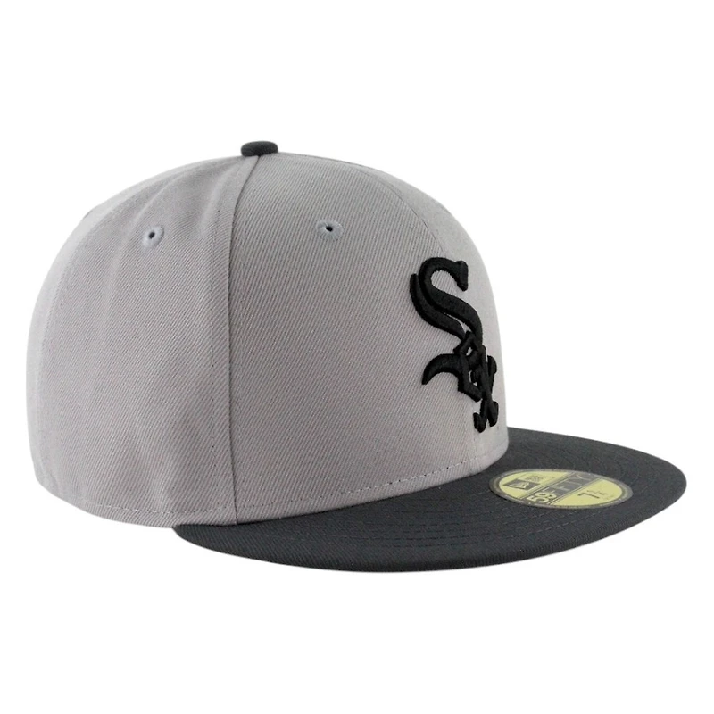 Chicago White Sox Gray and Black Two Tone Grey UV New Era 59FIFTY Fitted Hat