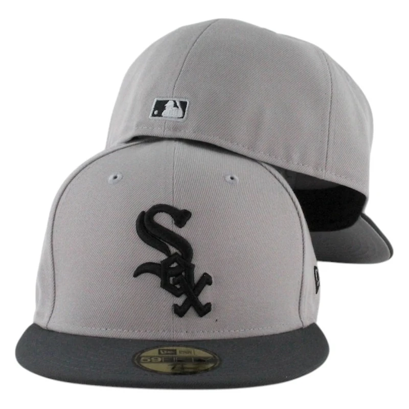 Chicago White Sox Gray and Black Two Tone Grey UV New Era 59FIFTY Fitted Hat