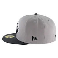 Atlanta Braves Gray and Black Two Tone Grey UV New Era 59FIFTY Fitted Hat