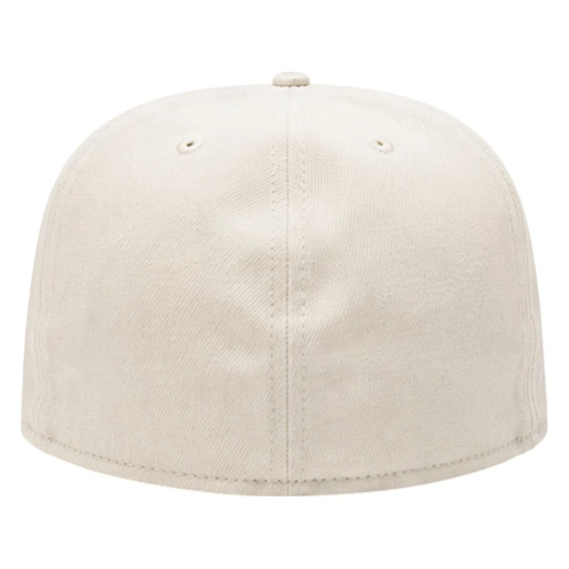 Wyoming Cowboys Chrome Two Tone Steamboat Logo New Era 59FIFTY Fitted Hat