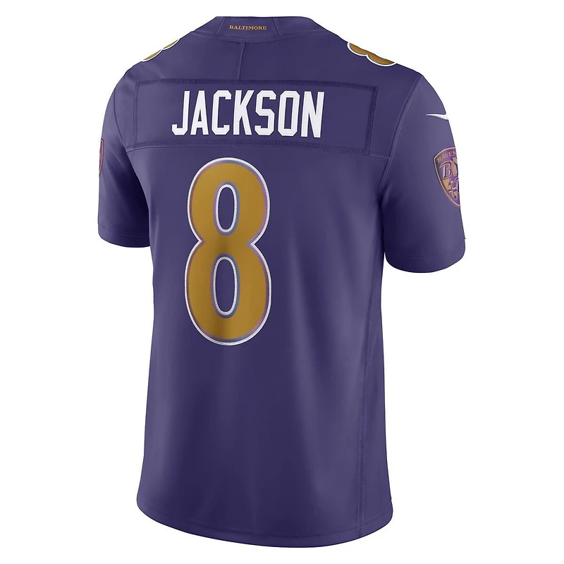 Baltimore Ravens Lamar Jackson Purple Alternate Nike Vapor F.U.S.E Stitched Limited Jersey