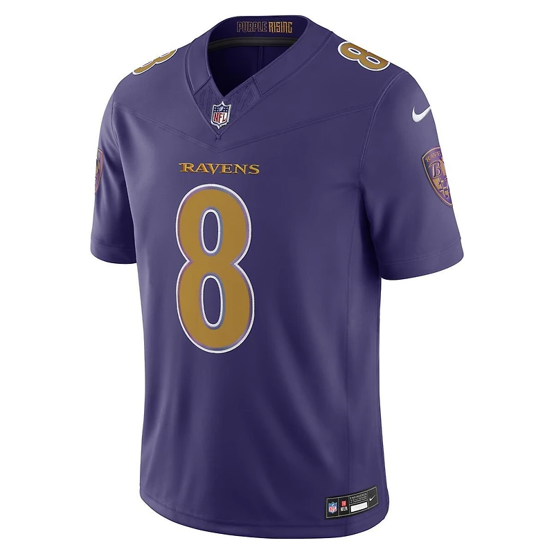 Baltimore Ravens Lamar Jackson Purple Alternate Nike Vapor F.U.S.E Stitched Limited Jersey