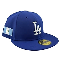 Los Angeles Dodgers Royal with Guatemala Flag Patch New Era 59FIFTY Fitted Hat