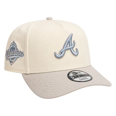 Atlanta Braves Chrome Two Tone 1995 World Series Patch Icy UV New Era 9FORTY A-Frame Snapback Hat