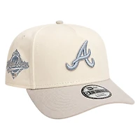 Atlanta Braves Chrome Two Tone 1995 World Series Patch Icy UV New Era 9FORTY A-Frame Snapback Hat