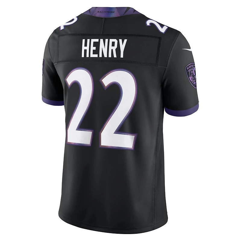 Baltimore Ravens Derrick Henry Black Nike Vapor F.U.S.E Stitched Limited Jersey