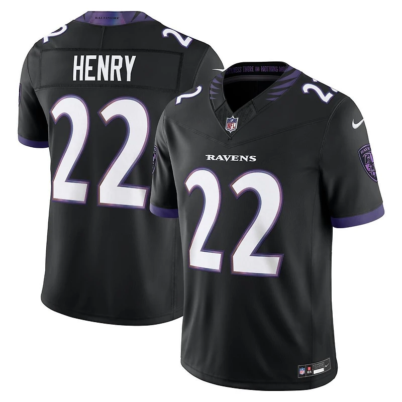Baltimore Ravens Derrick Henry Black Nike Vapor F.U.S.E Stitched Limited Jersey
