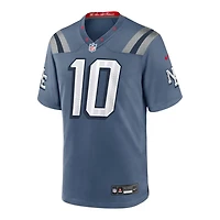 New England Patriots Drake Maye Storm Blue Rivalries Collection Nike Game Jersey